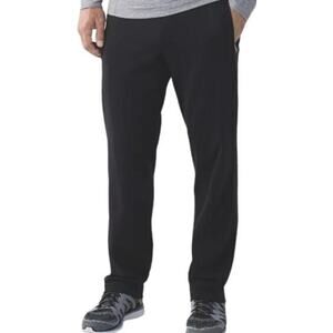 Lululemon Discipline Pants Straight Leg Mid Rise Stretch Drawstring Black Large